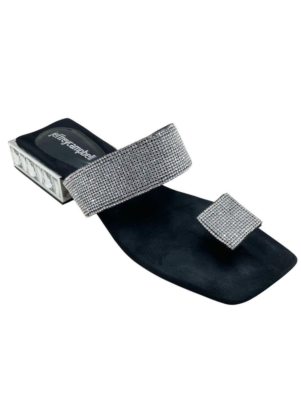 {Jeffrey Campbell} Alise Crystal Embellished Slide Sandals